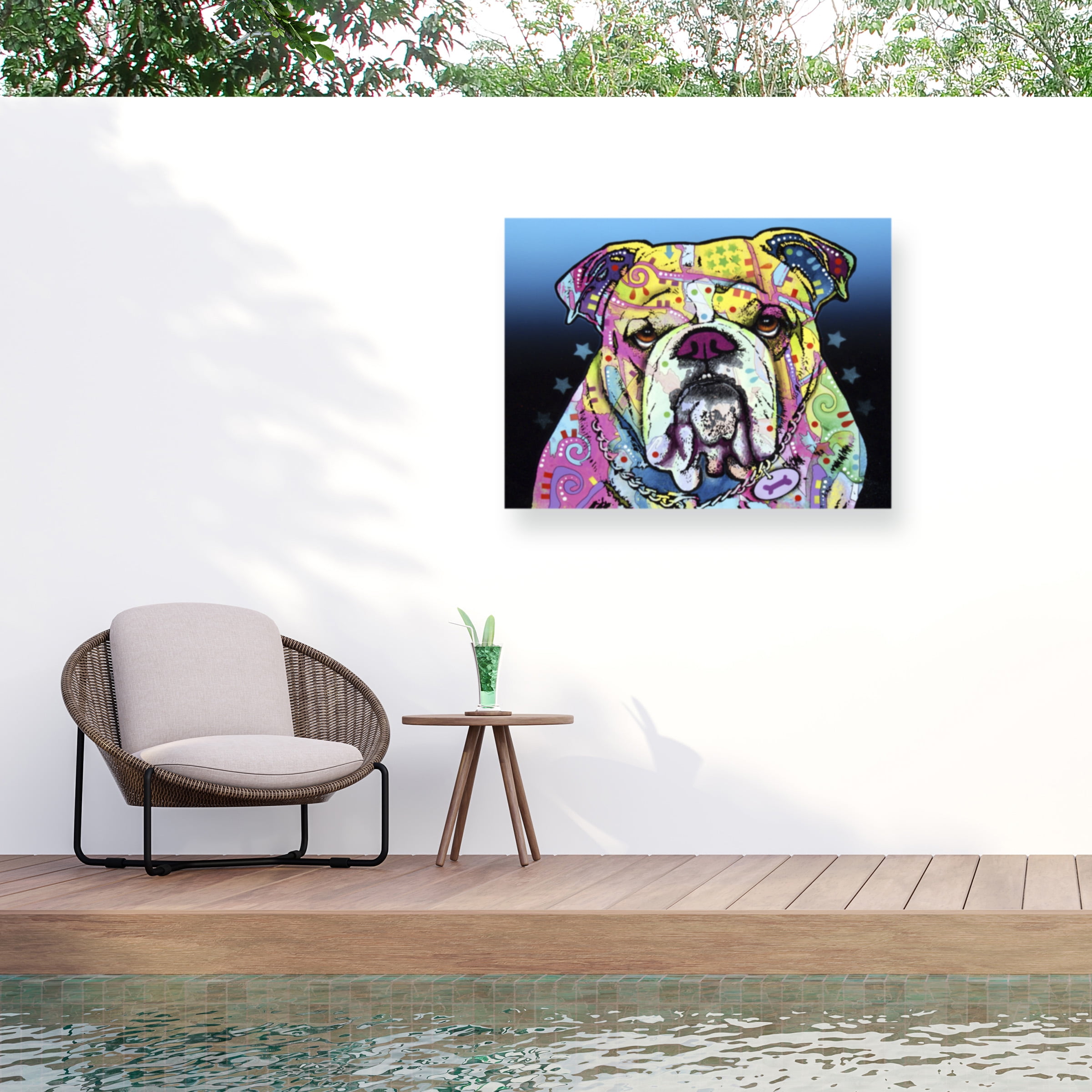 Dean Russo 'The Bulldog' Outdoor All-Weather Wall Decor