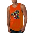 thumbnail image 1 of Dean Russo The Only Person Dog Lover Mens Graphic Tank Top, Orange, XX-Large, 1 of 6