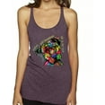 thumbnail image 1 of Dean Russo The Only Person Dog Lover Tri-Blend Racerback Tank Top, Purple Vintage, Small, 1 of 1
