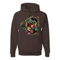 thumbnail image 1 of Dean Russo The Only Person Dog Lover Unisex Graphic Hoodie Sweatshirt, Brown, 3X-Large, 1 of 6