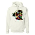 thumbnail image 1 of Dean Russo The Only Person Dog Lover Unisex Graphic Hoodie Sweatshirt, White, X-Large, 1 of 6
