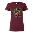 thumbnail image 1 of Dean Russo The Only Person Dog Lover Womens Graphic T-Shirt, Maroon, X-Large, 1 of 6