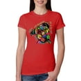 thumbnail image 1 of Dean Russo The Only Person Dog Lover Womens Slim Fit Junior Tee, Red, XX-Large, 1 of 6
