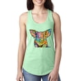 thumbnail image 1 of Dean Russo The Pig Animal Lover Ladies Racerback Tank Top, Mint, Large, 1 of 6