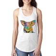 thumbnail image 1 of Dean Russo The Pig Animal Lover Ladies Racerback Tank Top, White, Medium, 1 of 6