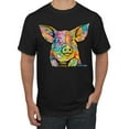 thumbnail image 1 of Dean Russo The Pig Animal Lover Men's Graphic T-Shirt, Black, Small, 1 of 6