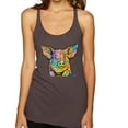 thumbnail image 1 of Dean Russo The Pig Animal Lover Tri-Blend Racerback Tank Top, Brown, Small, 1 of 6