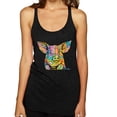 thumbnail image 1 of Dean Russo The Pig Animal Lover Tri-Blend Racerback Tank Top, Vintage Black, Small, 1 of 6