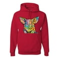 thumbnail image 1 of Dean Russo The Pig Animal Lover Unisex Graphic Hoodie Sweatshirt, Red, X-Large, 1 of 6