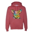 thumbnail image 1 of Dean Russo The Pig Animal Lover Unisex Graphic Hoodie Sweatshirt, Vintage Heather Red, XX-Large, 1 of 6