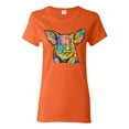 thumbnail image 1 of Dean Russo The Pig Animal Lover Womens Graphic T-Shirt, Orange, X-Large, 1 of 6