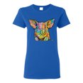 thumbnail image 1 of Dean Russo The Pig Animal Lover Womens Graphic T-Shirt, Royal, X-Large, 1 of 6