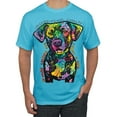 thumbnail image 1 of Dean Russo Unconditional Loyalty Dog Lover Men's Graphic T-Shirt, Light Turquoise, XX-Large, 1 of 1
