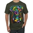 thumbnail image 1 of Dean Russo Unconditional Loyalty Dog Lover Men's Graphic T-Shirt, Military Green, X-Large, 1 of 1