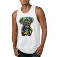 thumbnail image 1 of Dean Russo Unconditional Loyalty Dog Lover Mens Graphic Tank Top, White, XX-Large, 1 of 6