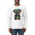 thumbnail image 1 of Dean Russo Unconditional Loyalty Dog Lover Mens Long Sleeve Shirt, White, Medium, 1 of 6
