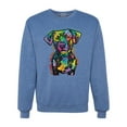 thumbnail image 1 of Dean Russo Unconditional Loyalty Dog Lover Unisex Crewneck Graphic Sweatshirt, Vintage Heather Blue, Large, 1 of 6