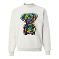 thumbnail image 1 of Dean Russo Unconditional Loyalty Dog Lover Unisex Crewneck Graphic Sweatshirt, White, XX-Large, 1 of 6