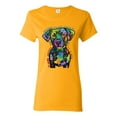 thumbnail image 1 of Dean Russo Unconditional Loyalty Dog Lover Womens Graphic T-Shirt, Gold, Large, 1 of 6