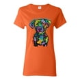 thumbnail image 1 of Dean Russo Unconditional Loyalty Dog Lover Womens Graphic T-Shirt, Orange, Large, 1 of 6