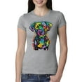 thumbnail image 1 of Dean Russo Unconditional Loyalty Dog Lover Womens Slim Fit Junior Tee, Heather Grey, XX-Large, 1 of 6