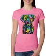 thumbnail image 1 of Dean Russo Unconditional Loyalty Dog Lover Womens Slim Fit Junior Tee, Hot Pink, Small, 1 of 6