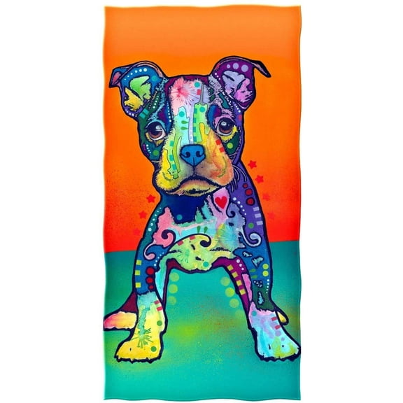 Dawhud Direct On my Own Puppy Cotton Towel & Washcloth, Multicolor