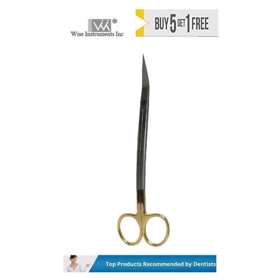 Dean Scissors Curved, Curved Handle 16.5cm Tungsten Carbide