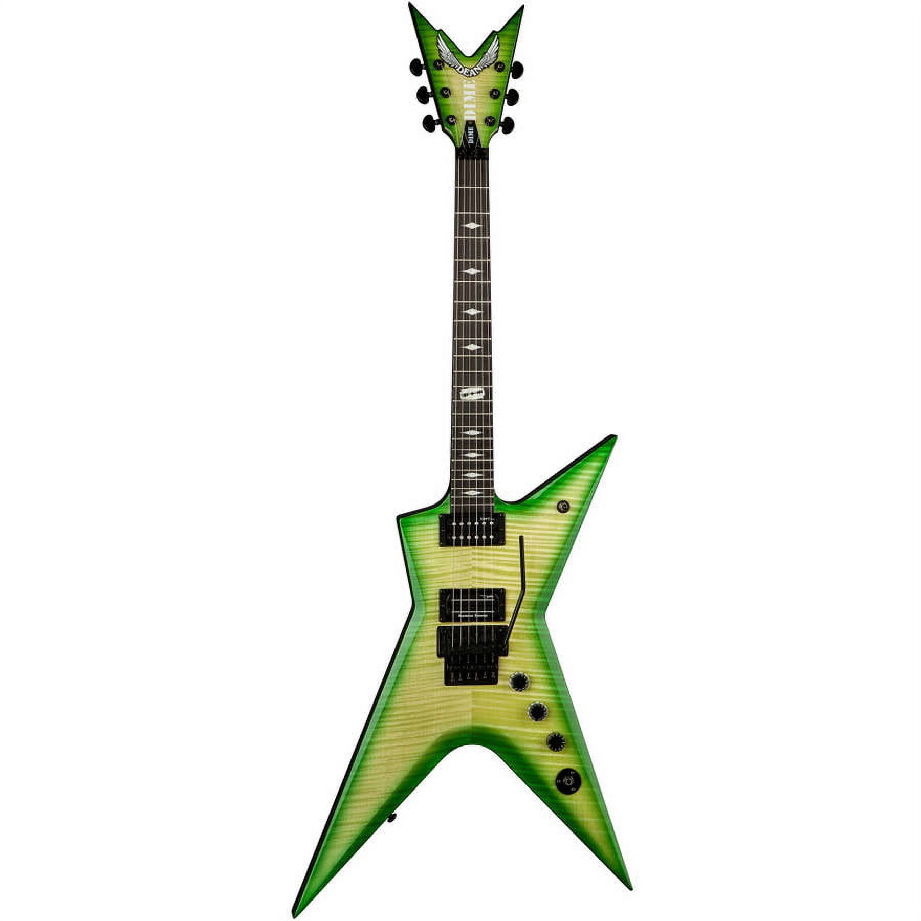 ギター Dean Guitars ML stealth Dean Stealth Electric Guitar with Flame Maple Top, Floyd Rose