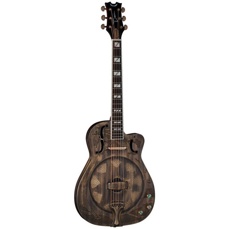 Dean Thin Body Cutaway Acoustic-Electric Resonator Guitar - Brass