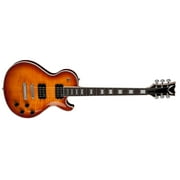 Dean Thoroughbred Deluxe Flame Top Electric Guitar - Trans Amber