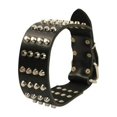 thumbnail image 1 of Dean & Tyler 682017005843 2.25 in. 4 Row Studs Brass & Nickel Buckle Collar, Black - 38 in., 1 of 1