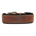 thumbnail image 1 of Dean & Tyler 682017015224 1 in. Delight Brass Flat Leather Collar, Brown - 12 in., 1 of 1