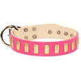 thumbnail image 1 of Dean & Tyler 682017027197 1.5 in. Plated Perfection Brass Plates Collar, Pink - 38 in., 1 of 1