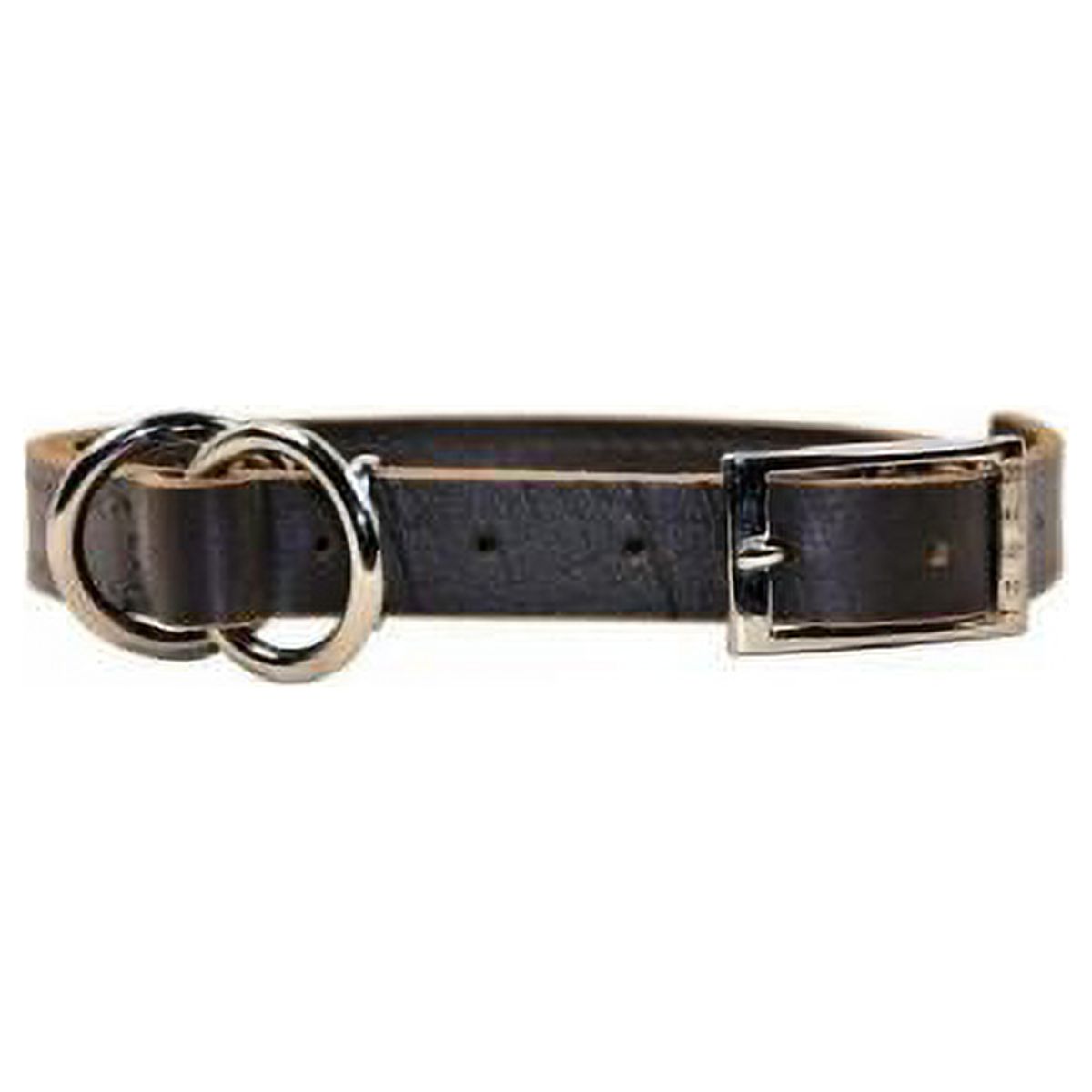 Dean & Tyler 729440752293 1 in. Strictly Business Nickel Flat Leather Collar&#44; Brown - 18 in. - image 1 of 1