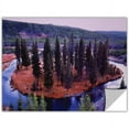thumbnail image 1 of Dean Uhlinger "Dusk Meander Yellowstone" Removable Wall Art, 1 of 2