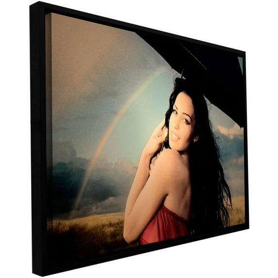 Dean Uhlinger "Green Eyes And Summer Rain" Floater-Framed Gallery-Wrapped Canvas