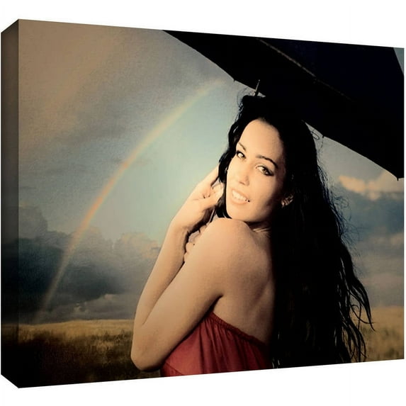 Dean Uhlinger "Green Eyes And Summer Rain" Gallery-Wrapped Canvas