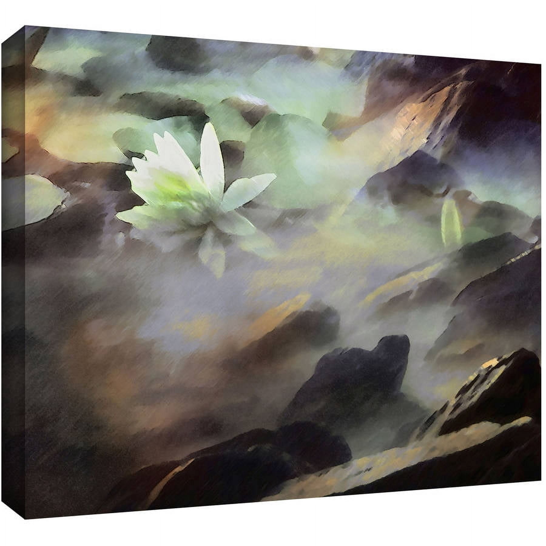 Dean Uhlinger "Lily In Rocks" Gallery-Wrapped Canvas