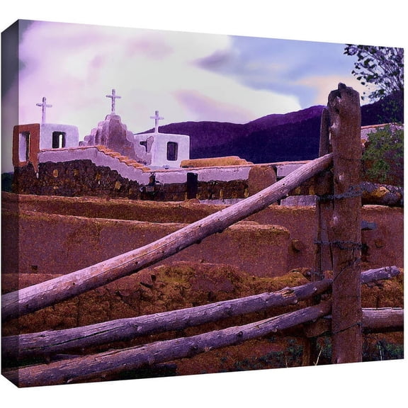 Dean Uhlinger "Pueblo Twilight Taos" Gallery-Wrapped Canvas
