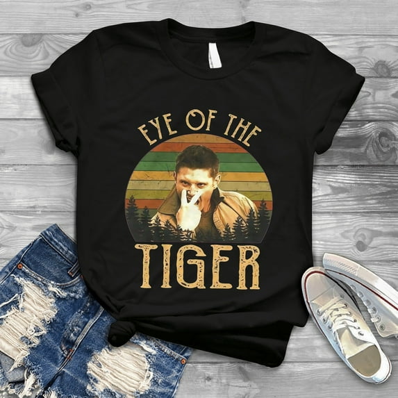 Dean Winchester Supernatural Eye of The Tiger Retro Vintage T-Shirt, Retro Gift Graphic Tee