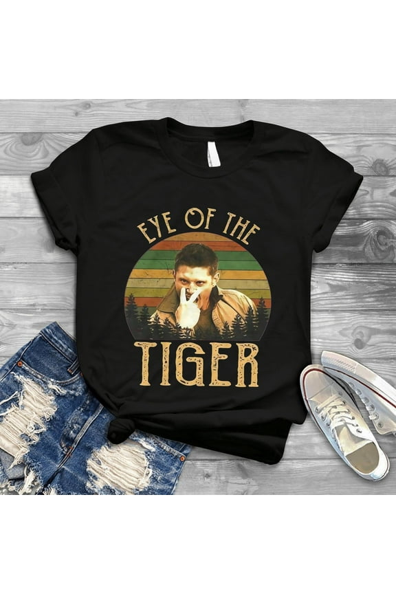 Dean Winchester Supernatural Eye of The Tiger Retro Vintage T-Shirt