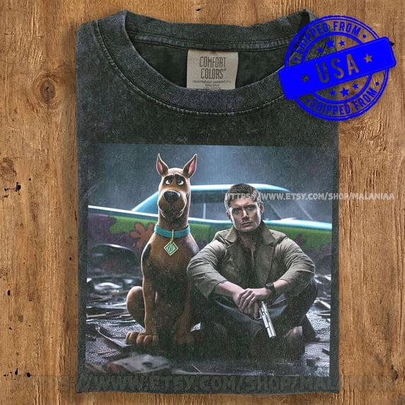 Dean Winchester and Scooby-Doo Comfort Colors Shirt, Scoobynatural ...