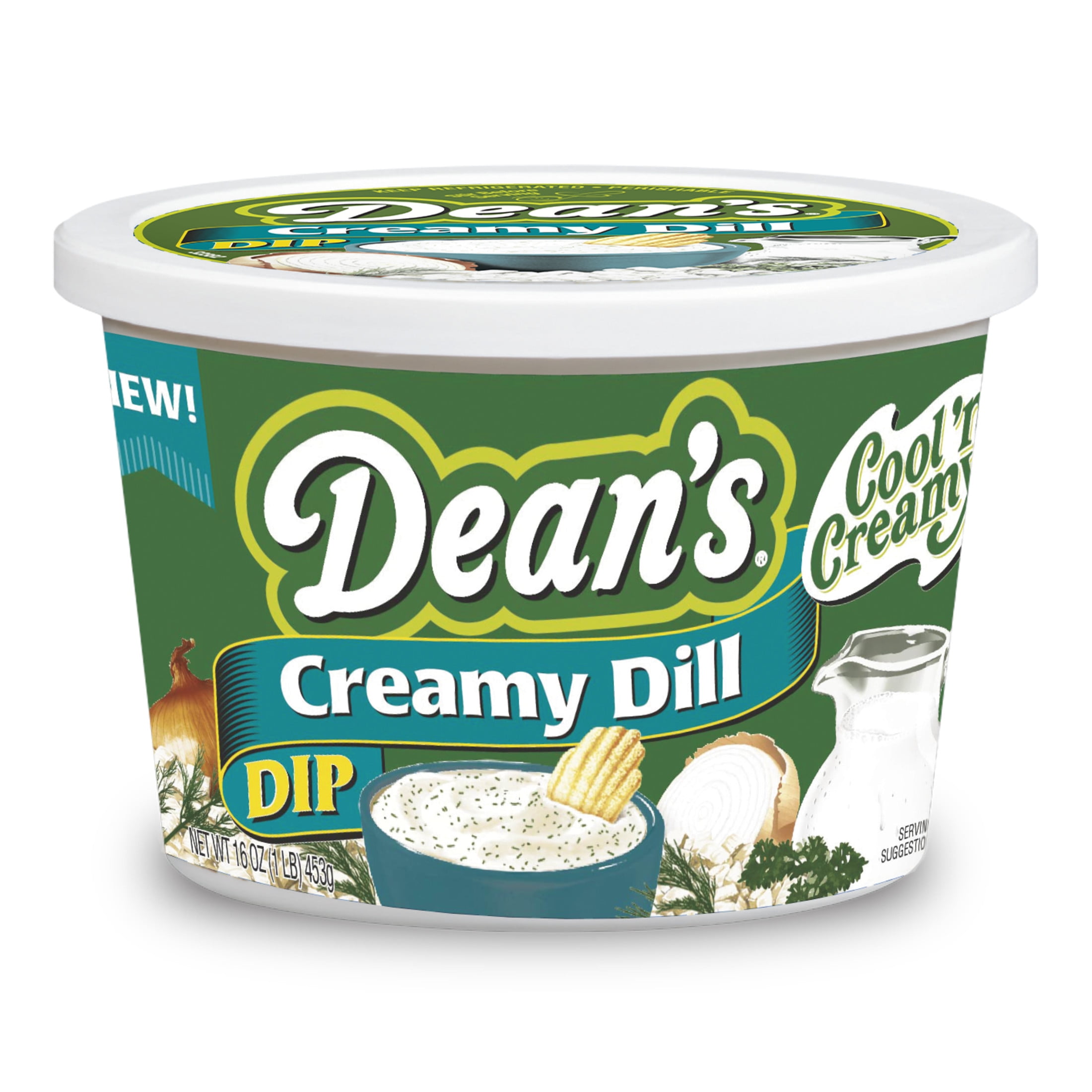 Dean's Creamy Dill Dip 16 oz Tub