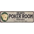 thumbnail image 1 of Dean's Poker Room 8x24 Metal Sign Game Decor 108240048117, 1 of 1