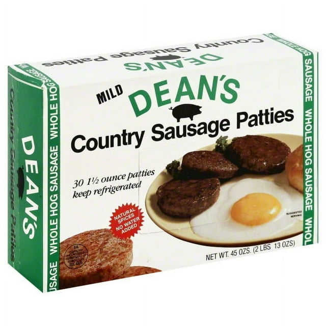 Dean's Sausage Patties, 45 oz, 30 Ct