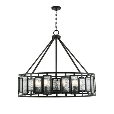 Deandre 10-Light Chandelier in Matte Black