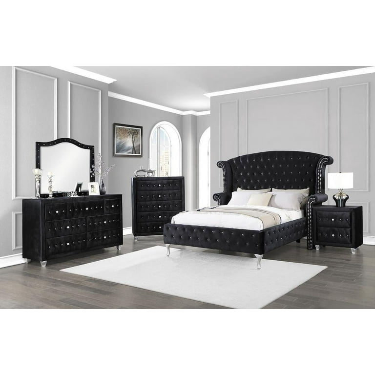 Deanna 5 piece Queen Bedroom Set Black Walmart