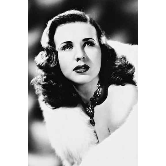 Deanna Durbin Hollywood Glamour Pose B&W 24x36 Poster