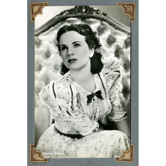 Deanna Durbin - Sitting on Bed Photo Print (8 x 10)